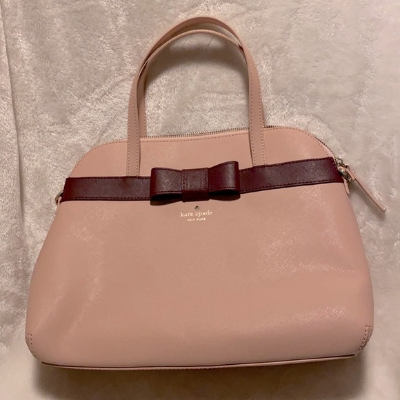 Kate Spade satchel-Medium pink & burgundy - Picture 5 of 6